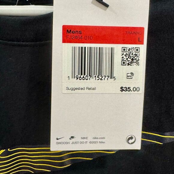 NIKE MEN’S DRI-FIT LOGO GRAPHIC FITNESS T-SHIRT SIZE LARGE NWT - Picture 5 of 8